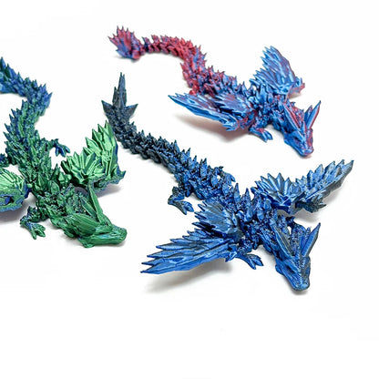 Articulated 3D-Printed Dragon Figurine