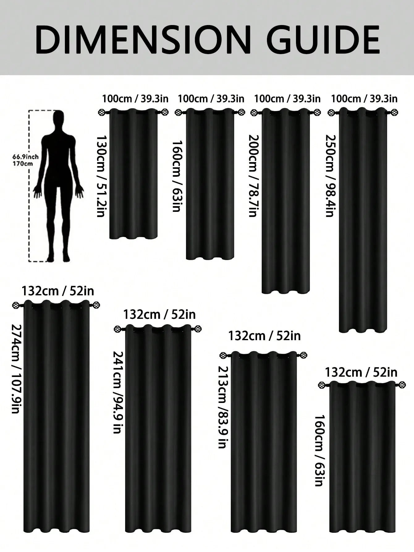 Solid Blackout Grommet Curtain