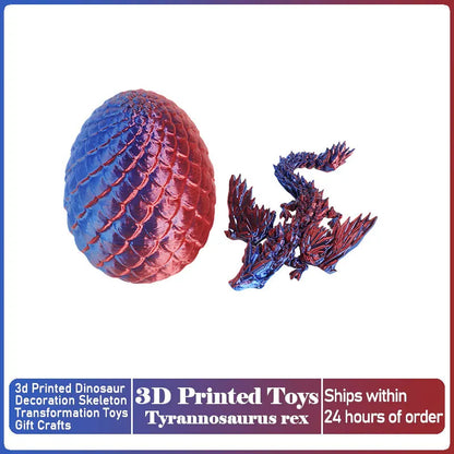 Articulated 3D-Printed Dragon Figurine
