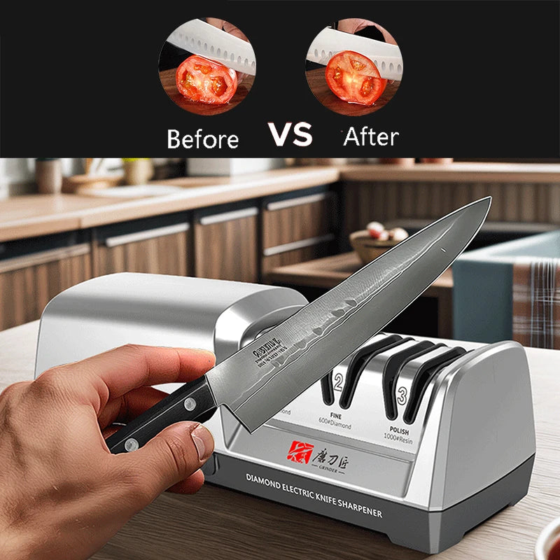 Three-Stage Electric Knife Sharpener