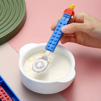 Building Block Kids’ Stainless Steel Cutlery Set