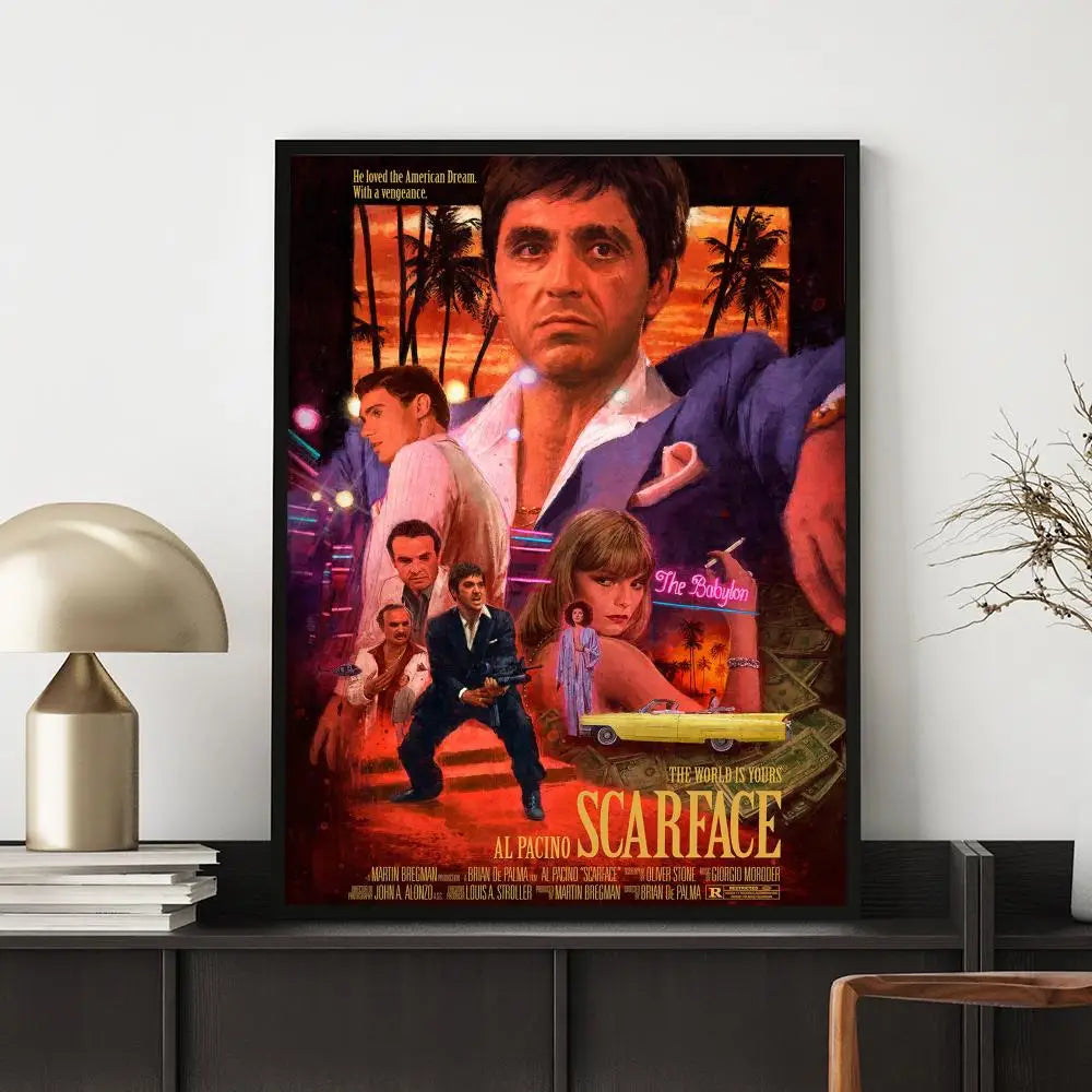 Waterproof Vintage Movie Poster Wall Decal