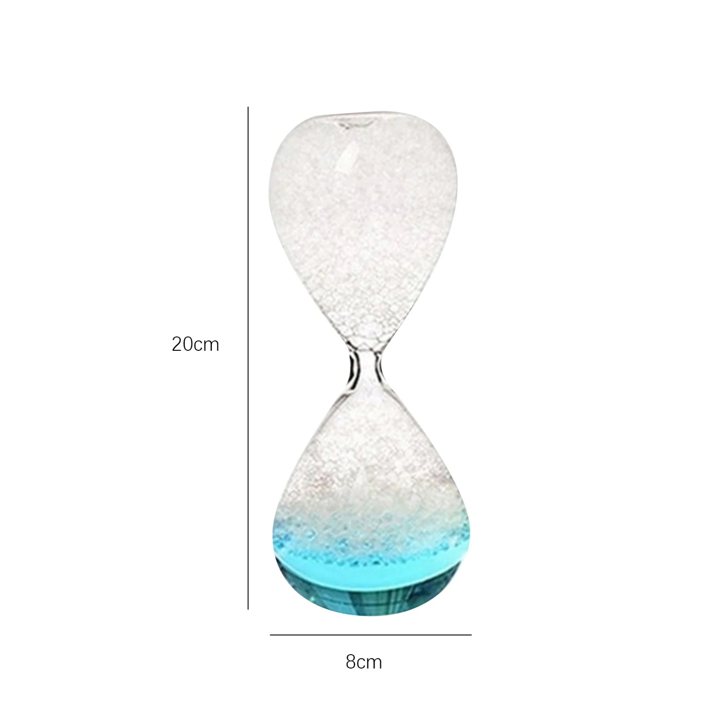 Crystal Bubble Hourglass Decor