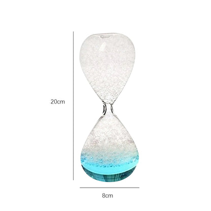 Crystal Bubble Hourglass Decor