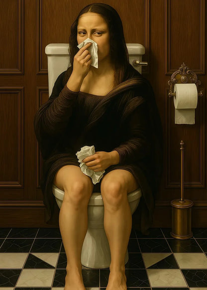 Humorous Vintage Bathroom Wall Art