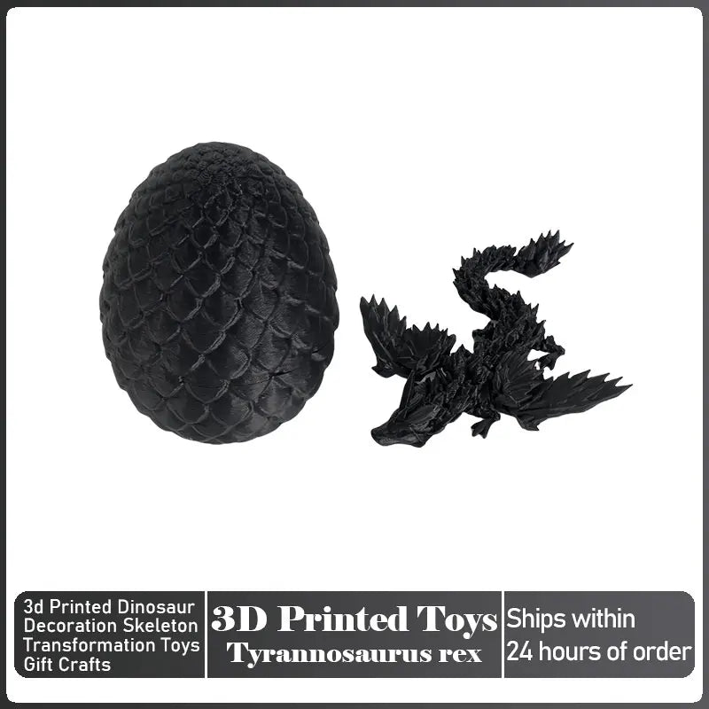 Articulated 3D-Printed Dragon Figurine