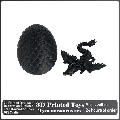 Articulated 3D-Printed Dragon Figurine