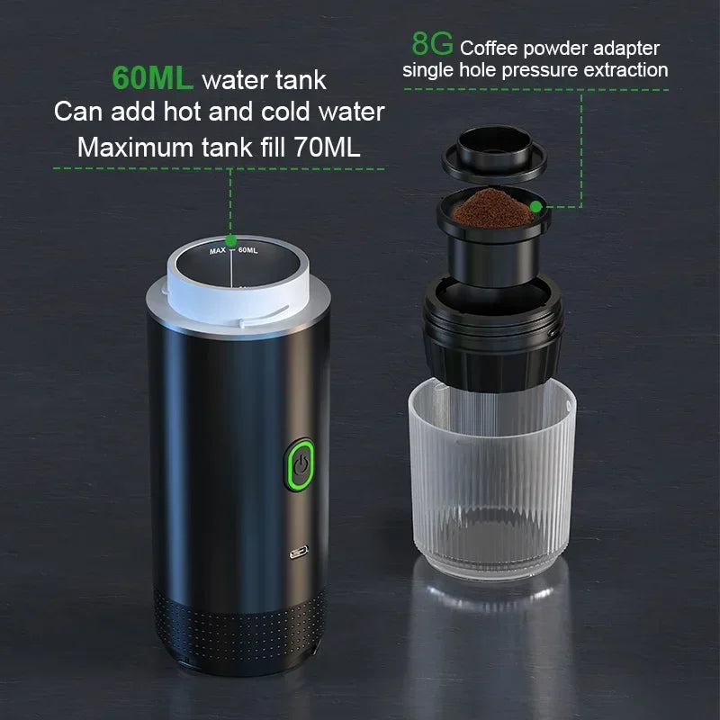 Portable 3-in-1 Espresso Coffee Maker