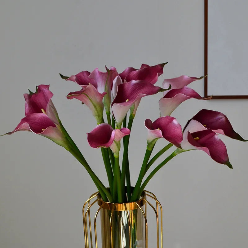 Set of 10 Artificial Calla Lily Flowers