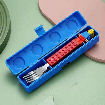 Building Block Kids’ Stainless Steel Cutlery Set