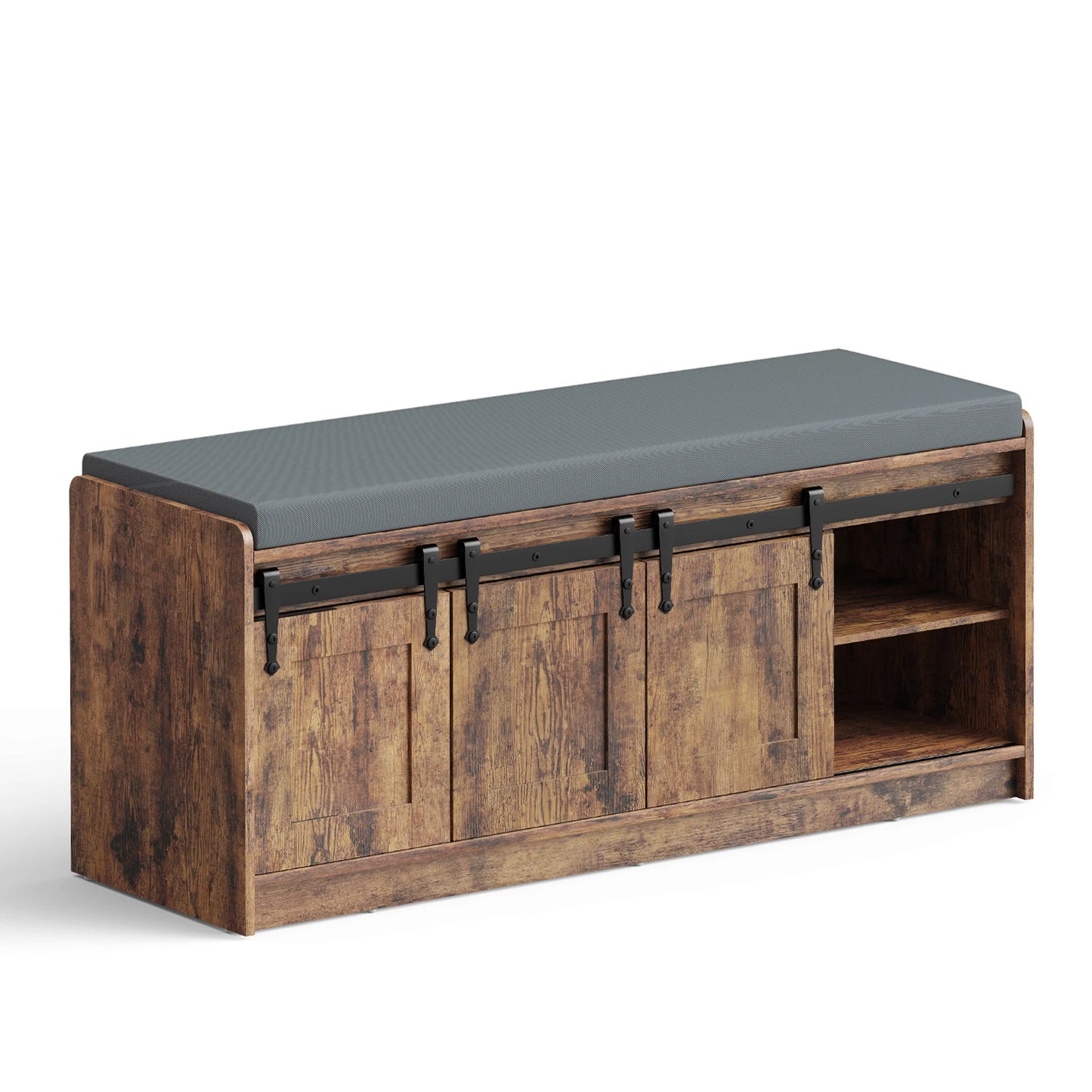 41.7-Inch Shoe Storage Bench with Cushioned Seat