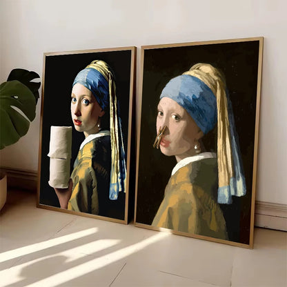 Humorous Vintage Bathroom Wall Art