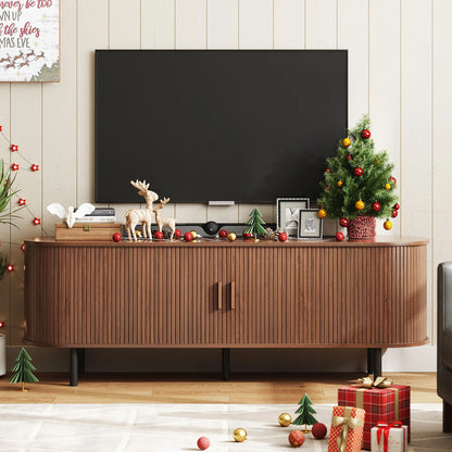 69-Inch TV Stand with Power Outlet and Storage