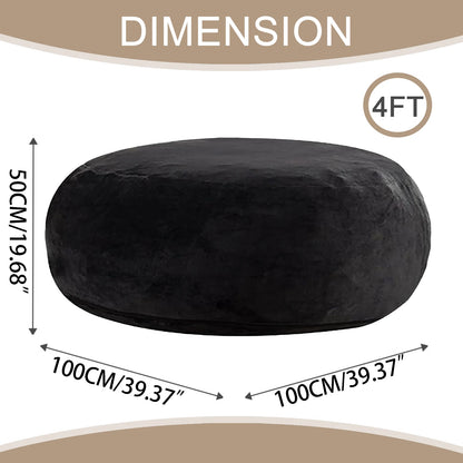 39.4 x 39.4 x 23.6-Inch Memory Foam Beanbag Chair
