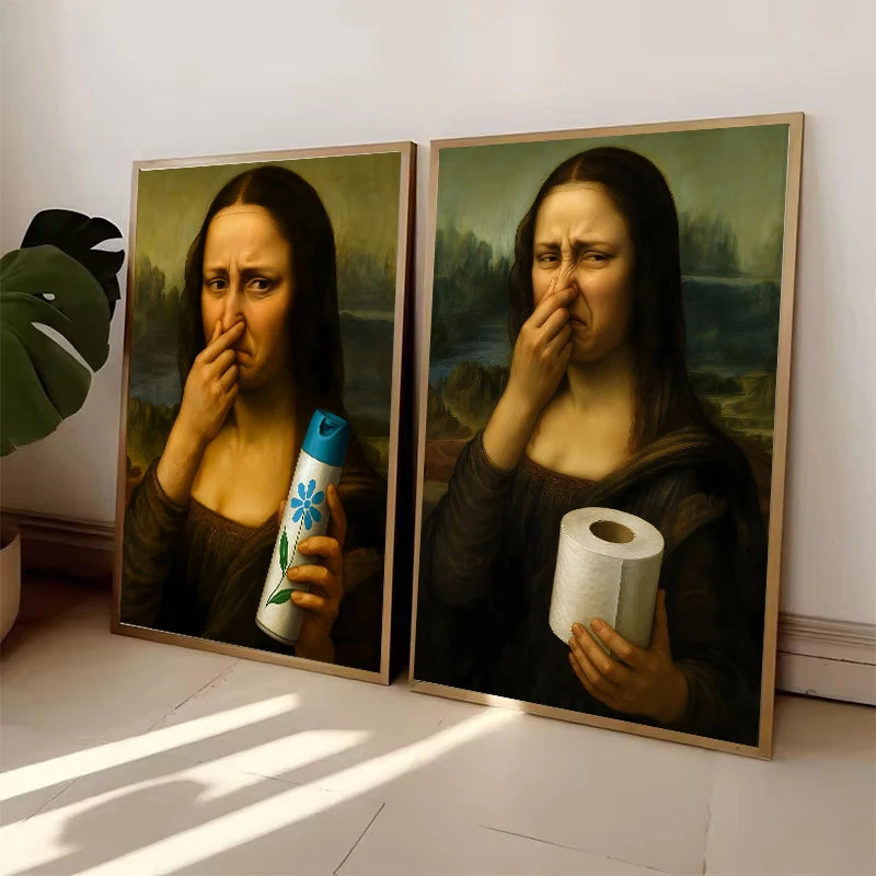Humorous Vintage Bathroom Wall Art