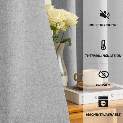 137.8-Inch Solid Blackout Curtain