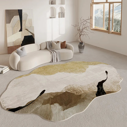 Irregular Retro Art Accent Rug
