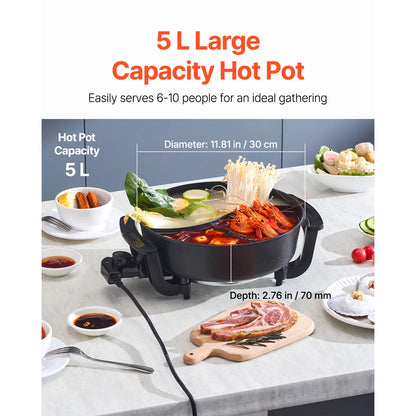 5-Liter Dual-Flavor Electric Hot Pot