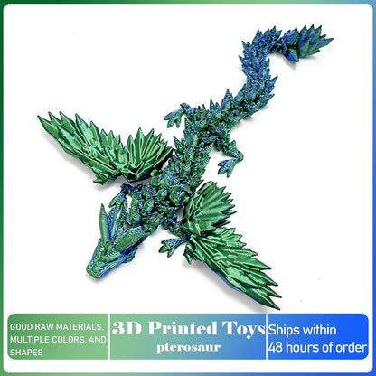 Articulated 3D-Printed Dragon Figurine