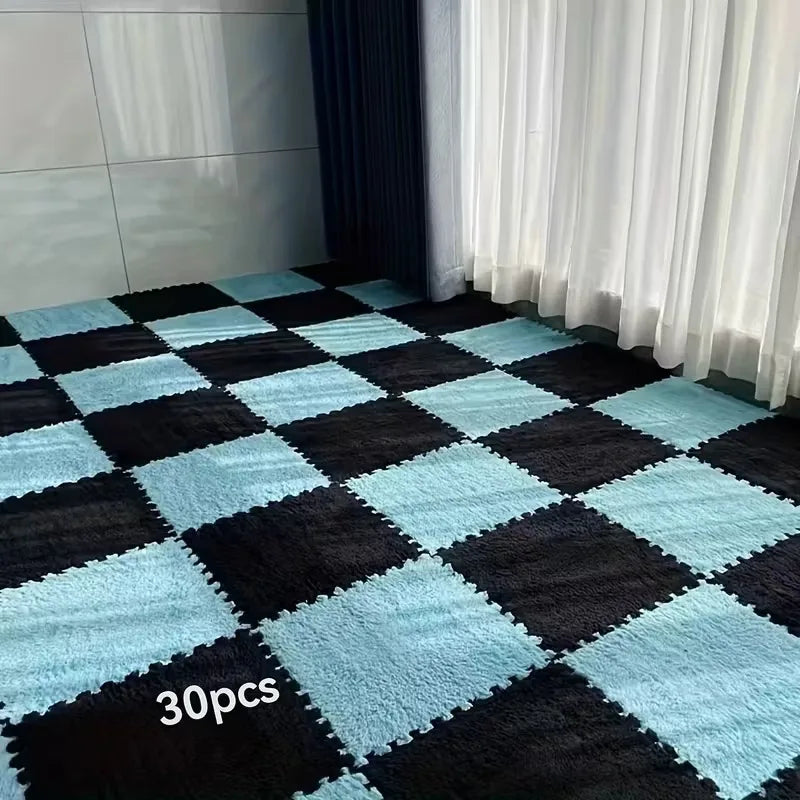 Interlocking Plush Foam Puzzle Mat