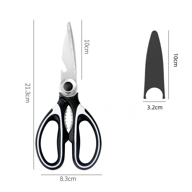 Heavy-Duty Stainless Steel Kitchen Scissors