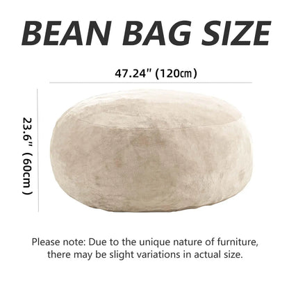 39.4 x 39.4 x 23.6-Inch Memory Foam Beanbag Chair
