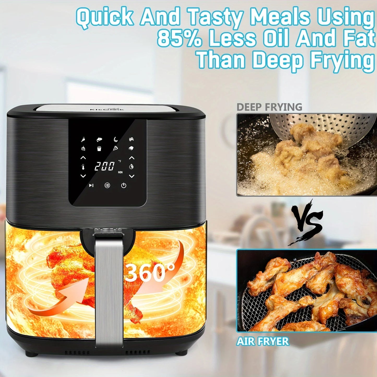 7-Quart 1,500-Watt Digital Air Fryer