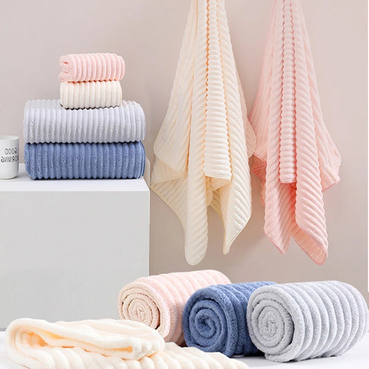 Quick-Dry Coral Fleece Bath Towel