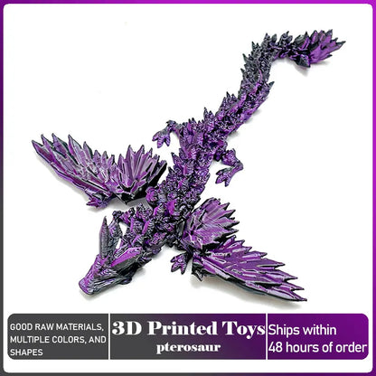 Articulated 3D-Printed Dragon Figurine