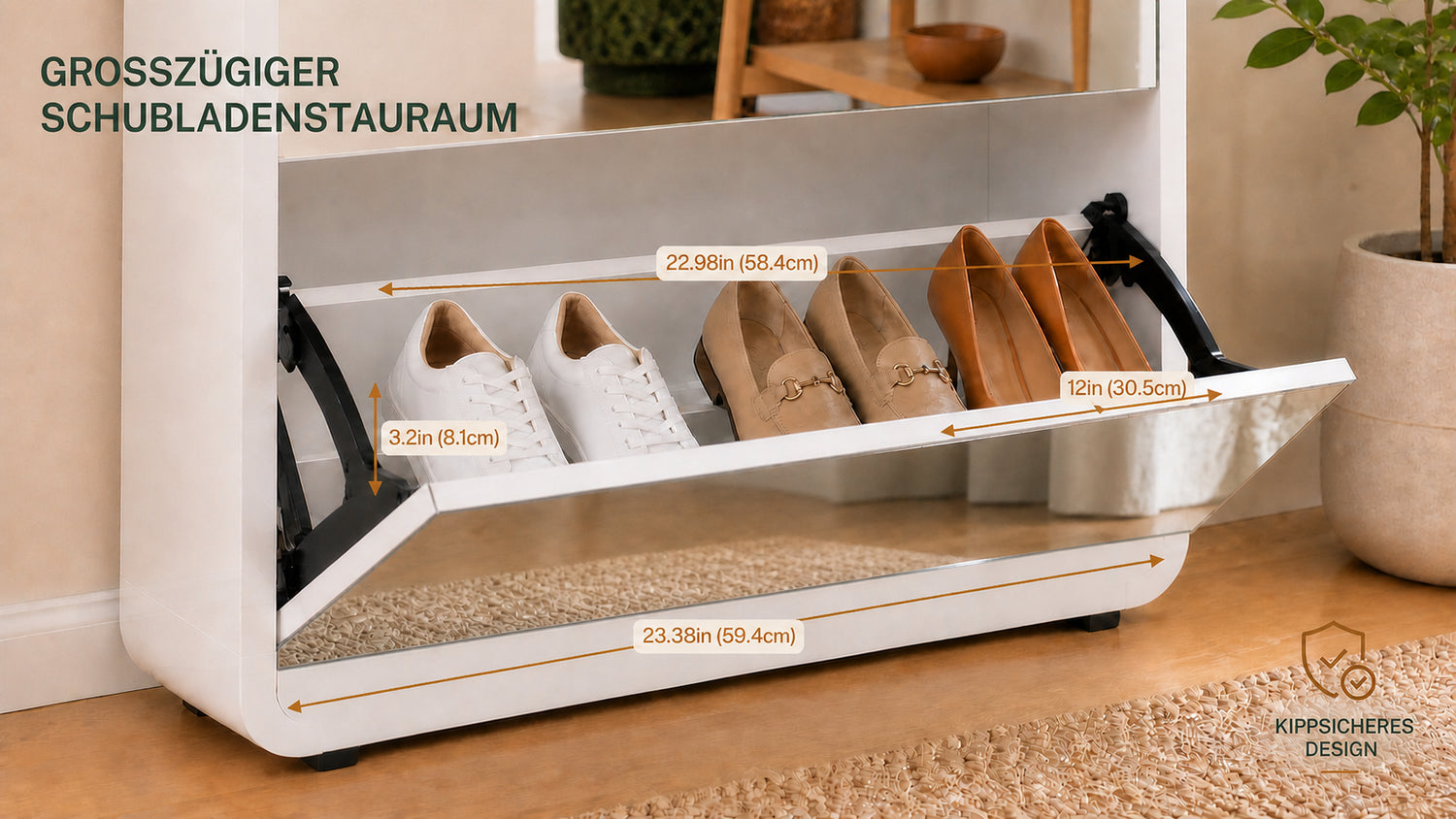 Orenovia Haven drawer capacity — DE